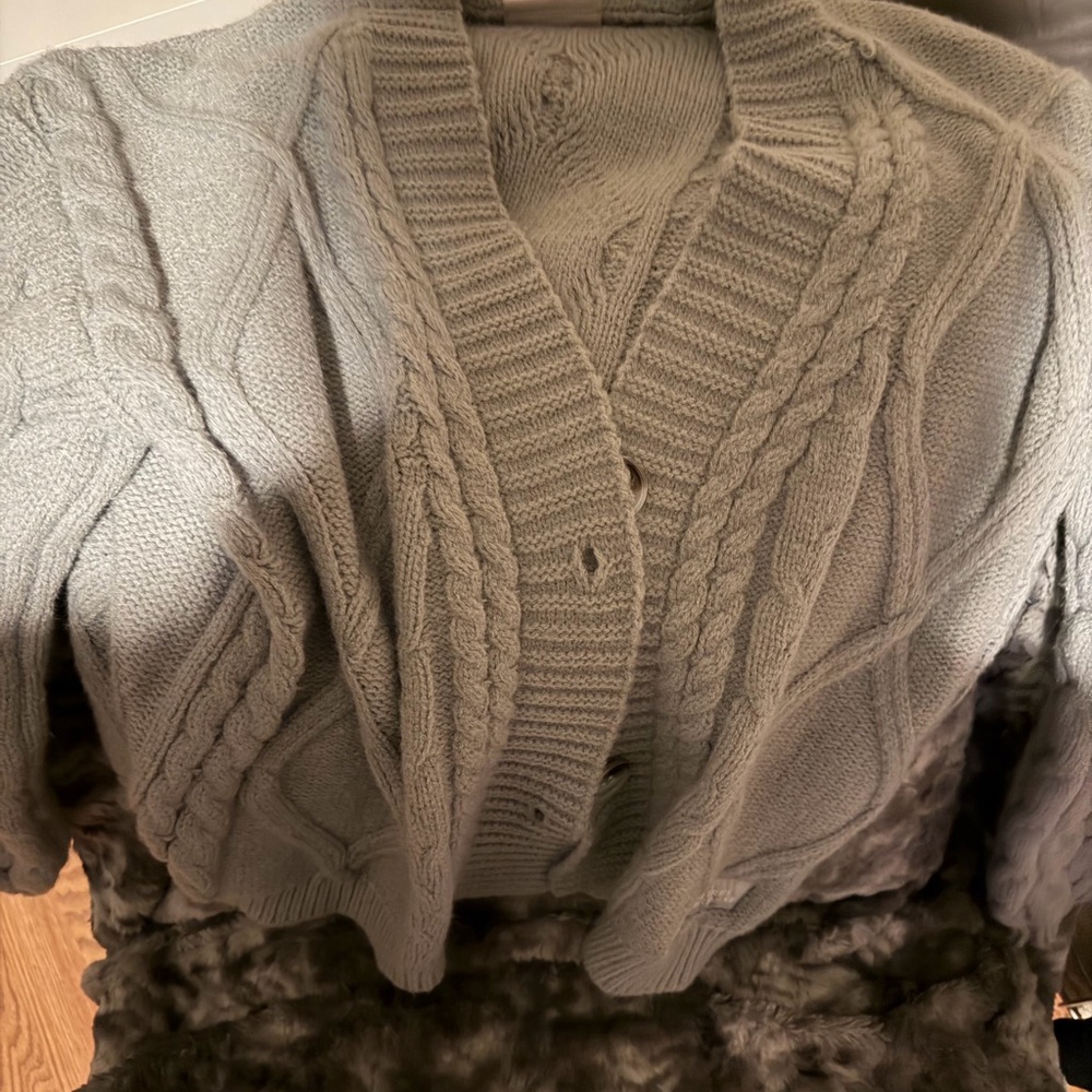 Taylor Swift TTPD Cable Knit Cardigan